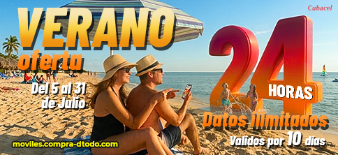 Datos ilimitados 24 horas por 10 días